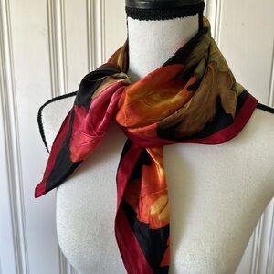 Gorgeous Scarf with Leaves 26” x 26”